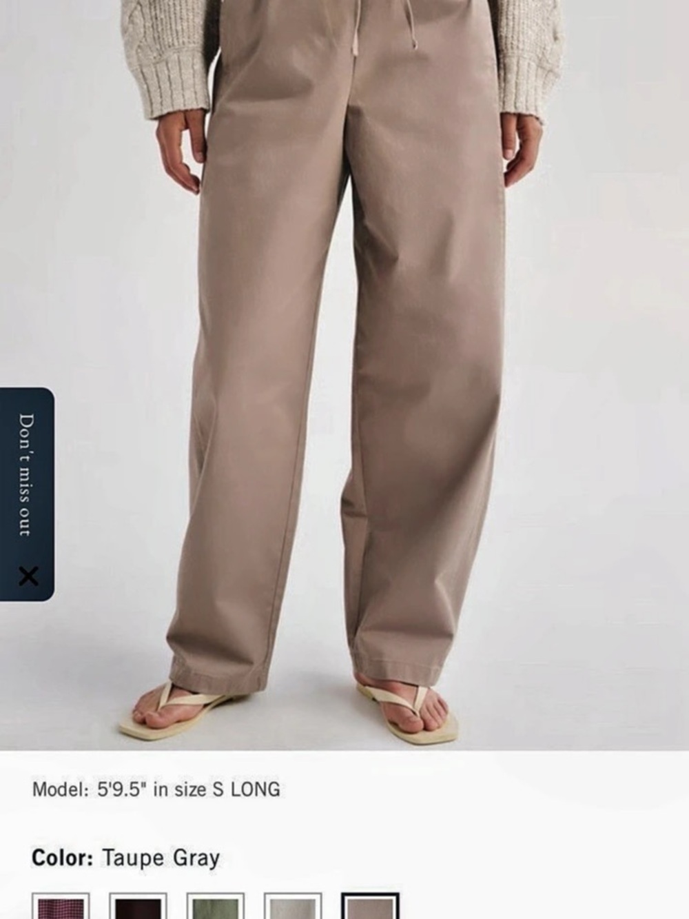 Abercrombie & Fitch The A&F Sunday Soft Wide Leg Pant Wide Leg Pants in Brown